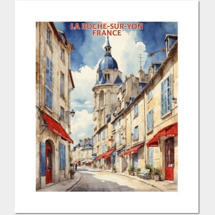 La Roche Sur Yon France Vintage Travel Poster Tourism Posters and Art